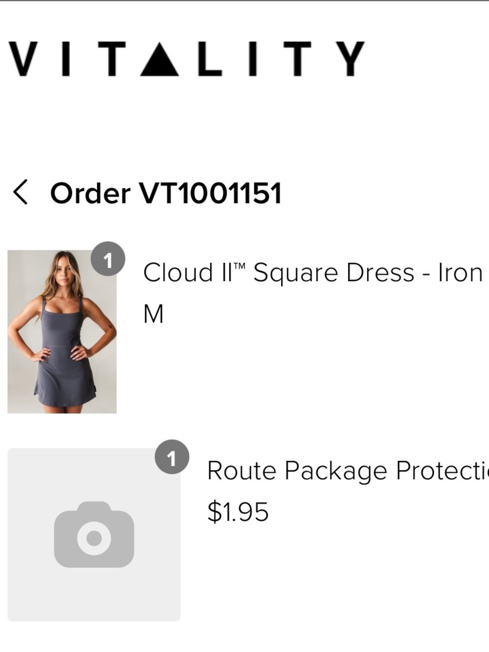 Vitality Cloud II Square Dress- Iron - Picture 6 of 7